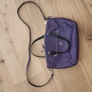 Coach Leather Purse Purple